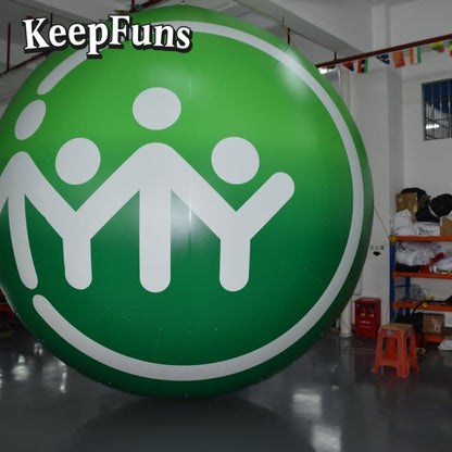 KeepFuns PVC Inflatable Balloons, customizable in size and Logo, made of waterproof and durable materials, suitable for mall decorations, party decorations, theme events, and advertising promotions
