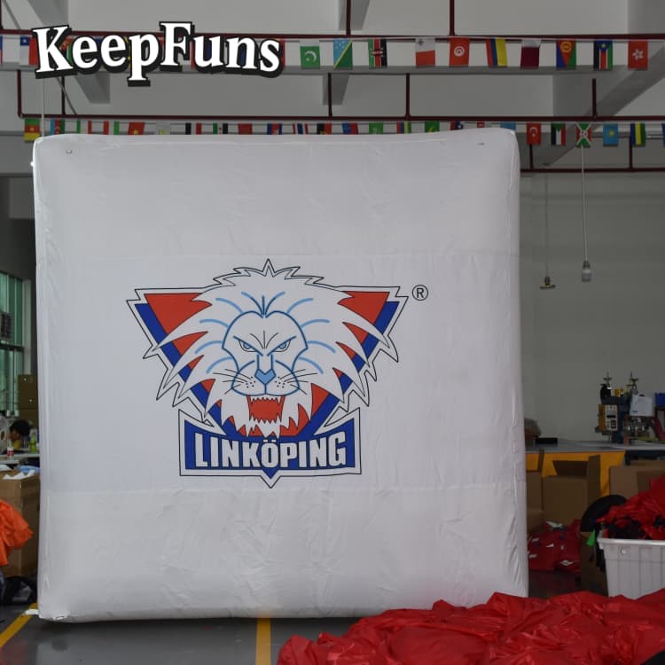 KeepFuns PVC Waterproof Cube Inflatable Ball - Custom Logo Print for Brand Marketing & Mall Events