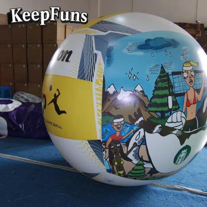 KeepFuns PVC inflatable balloons, customizable in size and Logo, made of waterproof and durable materials, suitable for mall decorations, party decorations, theme events, and advertising promotions