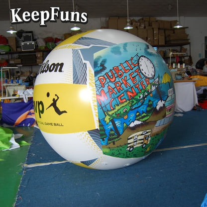 KeepFuns PVC inflatable balloons, customizable in size and Logo, made of waterproof and durable materials, suitable for mall decorations, party decorations, theme events, and advertising promotions