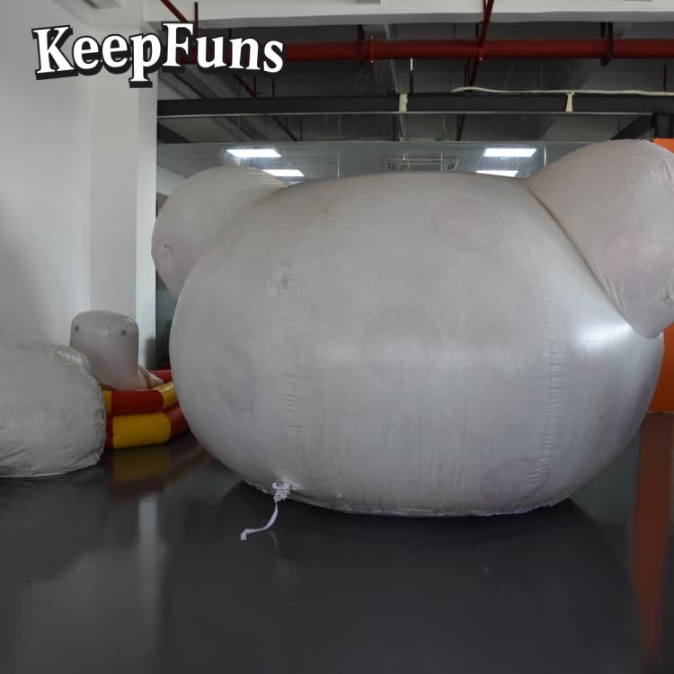 KeepFuns PVC Inflatable Polar Bear Billboard - Customizable, Logo-Friendly for Event Promotion & Merchandise Display