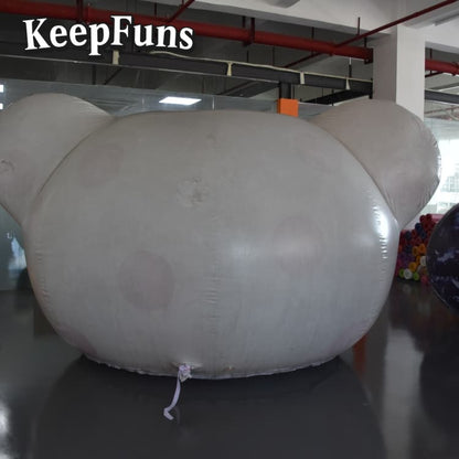 KeepFuns PVC Inflatable Polar Bear Billboard - Customizable, Logo-Friendly for Event Promotion & Merchandise Display