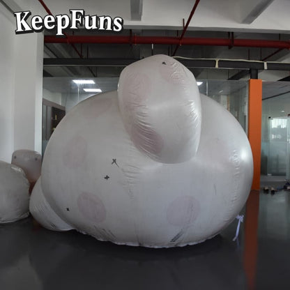 KeepFuns PVC Inflatable Polar Bear Billboard - Customizable, Logo-Friendly for Event Promotion & Merchandise Display