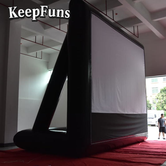 KeepFuns Inflatable Movie Screen/Projection Screen, customizable in size, suitable for both outdoor and indoor use, and applicable to home use, parties, advertising, etc.