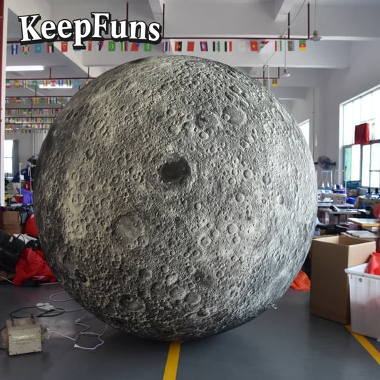 KeepFuns PVC Inflatable Planet Balloons, customizable in size and Logo, made of waterproof and durable material, suitable for shopping mall decorations, party decorations, theme events, and advertising promotions.
