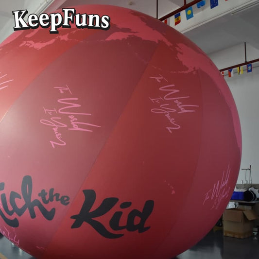 KeepFuns PVC Inflatable Planet Balloons, customizable in size and Logo, made of waterproof and durable materials, suitable for shopping mall decorations, party decorations, theme events, and advertising promotions