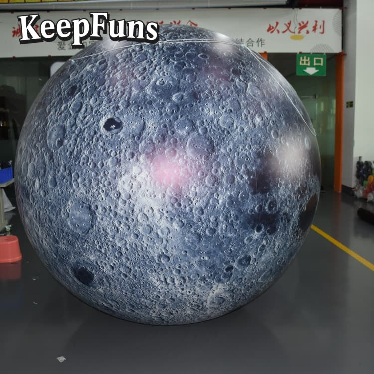 KeepFuns PVC Inflatable Planet Balloons, customizable in size and Logo, made of waterproof and durable material, suitable for mall decoration, party decoration, theme activities, and advertising