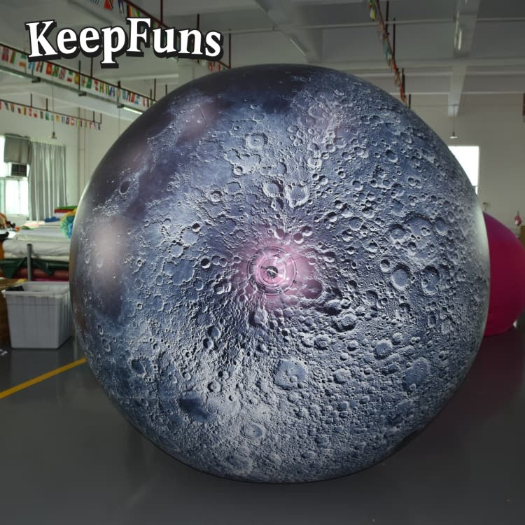 KeepFuns PVC Inflatable Planet Balloons, customizable in size and Logo, made of waterproof and durable material, suitable for mall decoration, party decoration, theme activities, and advertising