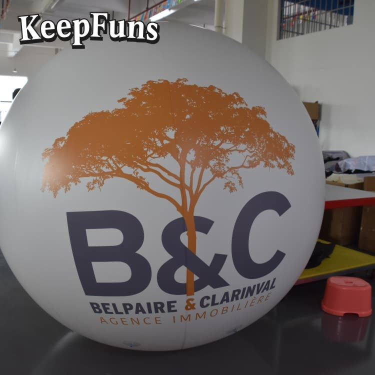 KeepFuns PVC Inflatable Balloons, customizable in size and Logo, made of waterproof and durable materials, suitable for mall decorations, party decorations, theme events, and advertising campaigns