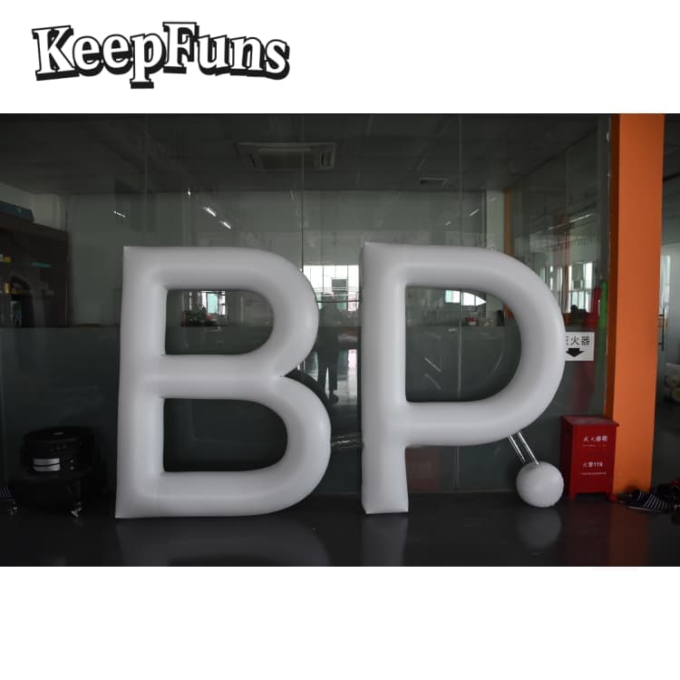 KeepFuns Heavy-Duty Waterproof PVC Inflatable Letters - Ideal for Brand Marketing, Mall Visual Merchandising & Party Ornaments