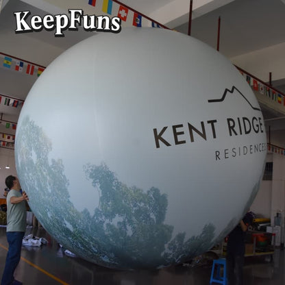 KeepFuns PVC Inflatable Balloons, customizable in size and Logo, made of waterproof and durable materials, suitable for mall decorations, party decorations, theme events, and advertising promotions