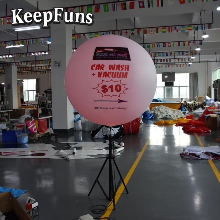 KeepFuns PVC inflatable balloons, customizable in size and Logo, with waterproof and durable materials, suitable for mall decorations, party decorations, theme events, and advertising promotions