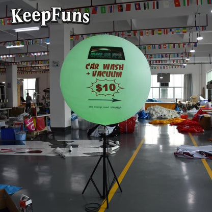 KeepFuns PVC inflatable balloons, customizable in size and Logo, with waterproof and durable materials, suitable for mall decorations, party decorations, theme events, and advertising promotions