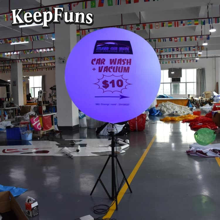 KeepFuns PVC inflatable balloons, customizable in size and Logo, with waterproof and durable materials, suitable for mall decorations, party decorations, theme events, and advertising promotions