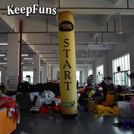 KeepFuns inflatable light tubes can be inflated quickly. They are customizable in size, color, and printed content, and are lightweight. They are suitable for store or product promotion, event promotion, etc.