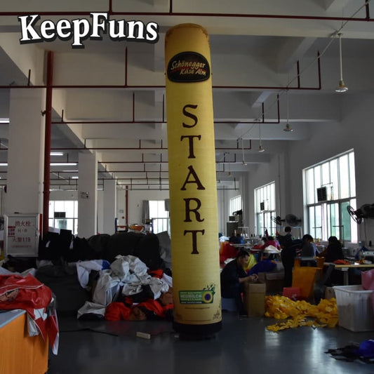 KeepFuns inflatable light tubes can be inflated quickly. They are customizable in size, color, and printed content, and are lightweight. They are suitable for store or product promotion, event promotion, etc.