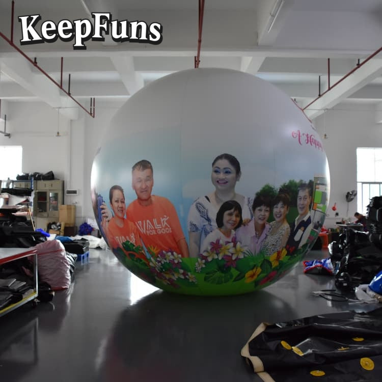 KeepFuns PVC Inflatable Balloons, customizable in size and Logo, with waterproof and durable materials, suitable for mall decorations, party decorations, theme events, and advertising promotions.