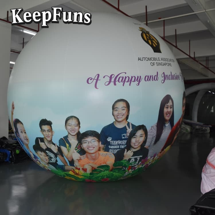 KeepFuns PVC Inflatable Balloons, customizable in size and Logo, with waterproof and durable materials, suitable for mall decorations, party decorations, theme events, and advertising promotions.