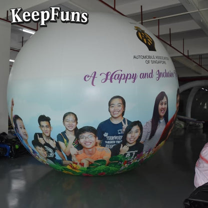 KeepFuns PVC Inflatable Balloons, customizable in size and Logo, with waterproof and durable materials, suitable for mall decorations, party decorations, theme events, and advertising promotions.