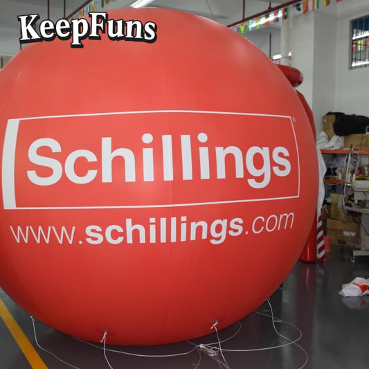 KeepFuns PVC inflatable balloons, customizable in size and Logo, made of waterproof and durable materials, suitable for shopping mall decorations, party decorations, theme events, and advertising campaigns