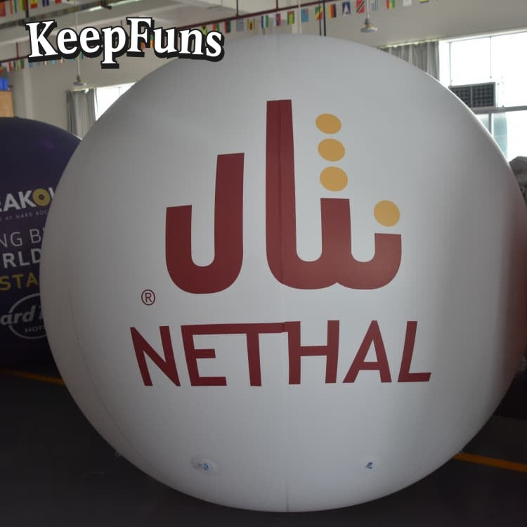 KeepFuns PVC Inflatable Balloons, customizable in size and Logo, with waterproof and durable materials, suitable for mall decorations, party adornments, theme events, and advertising promotions