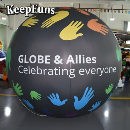 KeepFuns PVC Inflatable Balloons, customizable in size and Logo, made of waterproof and durable materials, suitable for mall decorations, party adornments, theme events, and advertising promotions