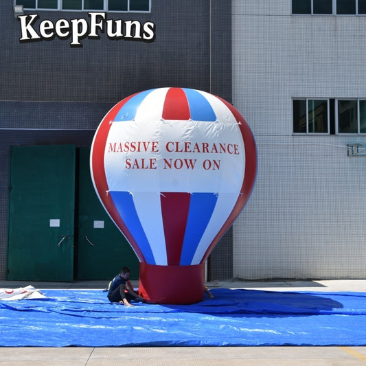 KeepFuns Inflatable Advertising Floor Balloons: Customizable (color, size, print), easy to inflate, durable, ideal for ads, supermarket promotions, outdoor events.