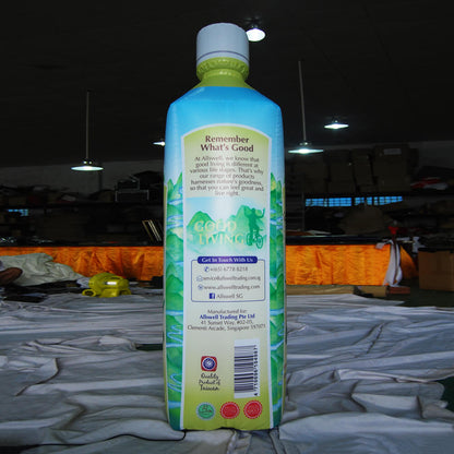 KeepFuns Giant Allswell Golden Pear Aloe Vera Drink Inflatable Bottle Model Beverage Brand Promotion Inflatable Model Supermarket Activity Display Props