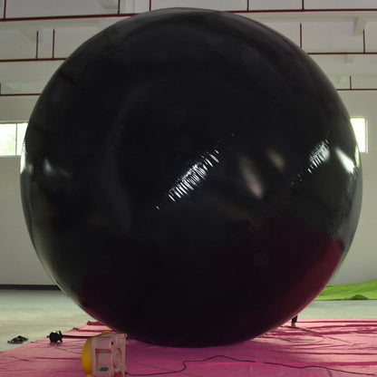KeepFuns Giant black inflatable advertising ball, exhibition event promotion air model, commercial promotion custom big ball