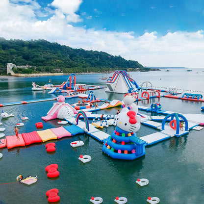 KeepFuns Inflatable Water Obstacle Course