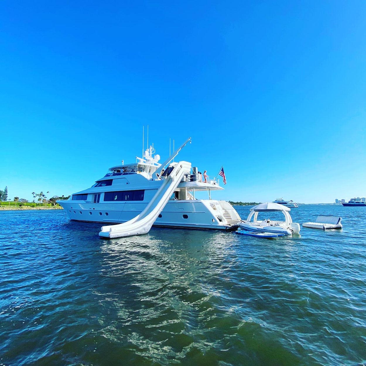 Inflatable Yacht Slide, Yacht Slide, Inflatable Slide for Yacht 6*1.5*3.9M