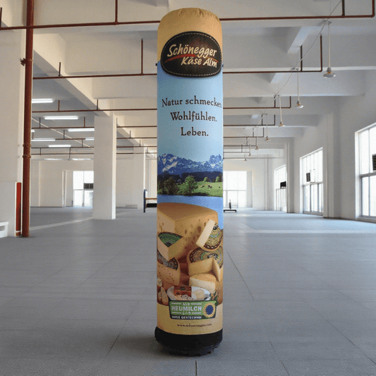 KeepFuns Inflatable cheese brand advertising column, food promotion display inflatable model, outdoor exhibition promotion props