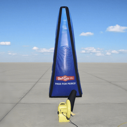 KeepFuns Inflatable pitching game props blue outdoor team building throwing target parent-child interactive fun pitching target portable inflatable sports toy