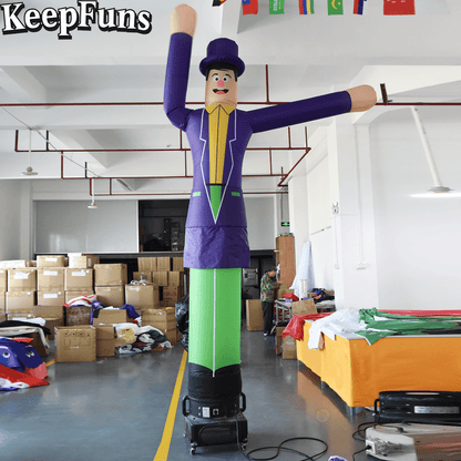 KeepFuns Gentleman Shape Inflatable Dancer Advertising Model Activity Drainage Inflatable Model Outdoor Promotional Props