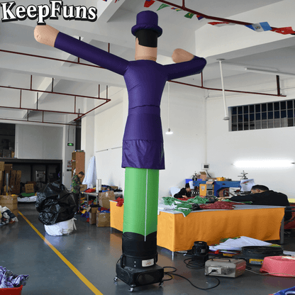 KeepFuns Gentleman Shape Inflatable Dancer Advertising Model Activity Drainage Inflatable Model Outdoor Promotional Props