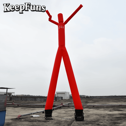 KeepFuns Red Simple Humanoid Inflatable Dancer Advertising Model Activity Drainage Inflatable Model Outdoor Promotional Props