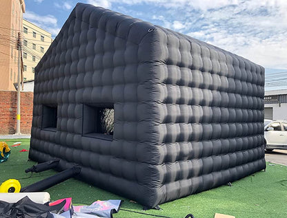 KeepFuns Large black inflatable tent outdoor temporary event venue exhibition  party  storage inflatable tent