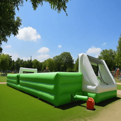 KeepFuns Large inflatable football field Outdoor children's fun football park Parent-child interactive inflatable sports facilities