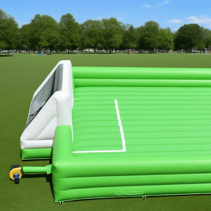 KeepFuns Large inflatable football field Outdoor children's fun football park Parent-child interactive inflatable sports facilities