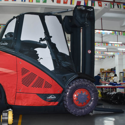 KeepFuns Large inflatable forklift model, industrial equipment promotional inflatable model, factory exhibition display props