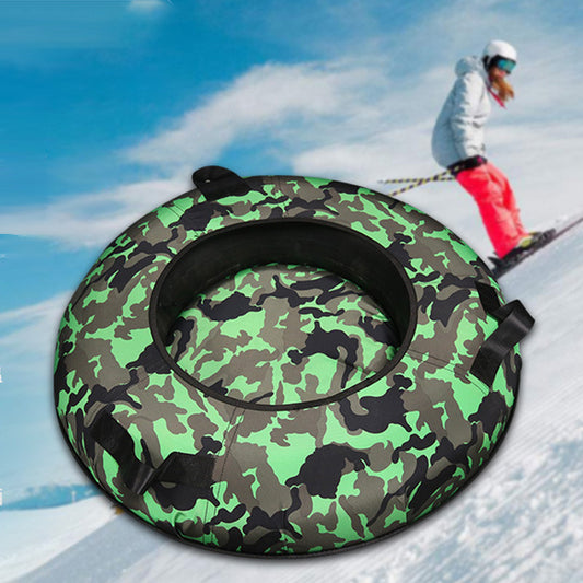 KeepFuns Thickened inflatable ski ring, snow sliding tire for adults and children, multi-color wear-resistant ski ring, special props for ski resorts